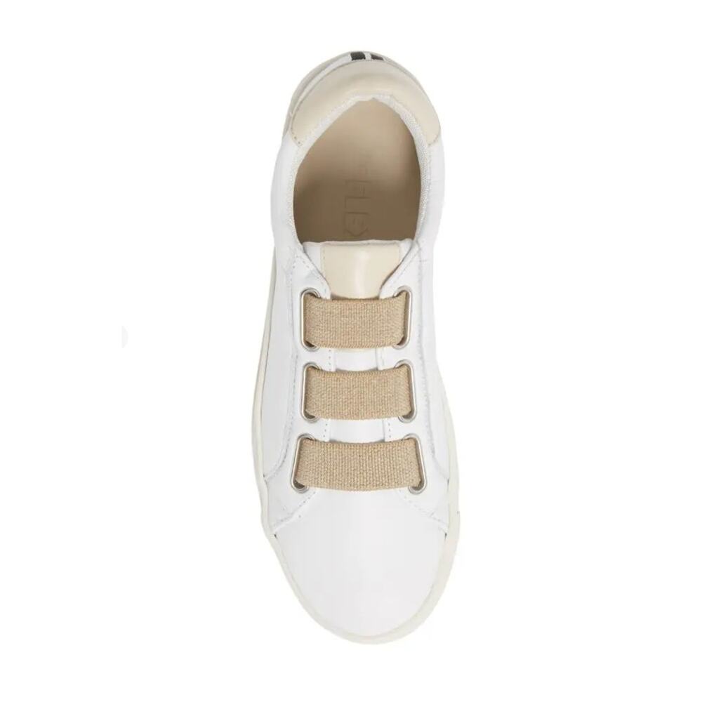 Flexx Sneak Easy Sneaker Kino Leather White Beige Size 7.5 NIB Slip On Style - Picture 2 of 15